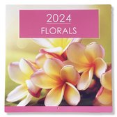 2024 Bloemen Maandkalender - 28x28,5cm - Bloemenkalender - omslagkalender