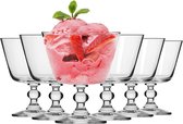 Sundae Glazen kom Gerechten voor Desserts, Ijs, Geleien | Set van 6 | 380 ML | Krista Collectie | Perfect voor Thuis, Restaurants en Feesten | Vaatwasser Bestendig