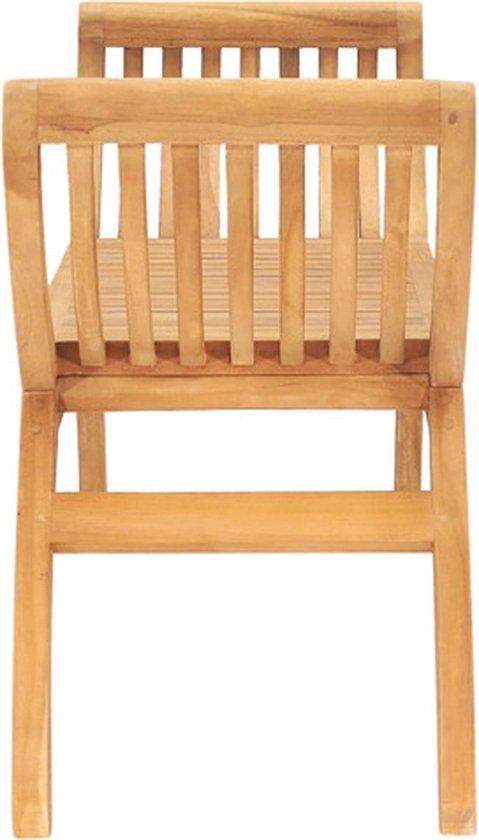 vidaXL Banc de jardin en teck - 120 x 35 x 55 cm - Design durable et raffiné - Banc de jardin