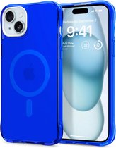 Geschikt voor Spigen Apple iPhone 15 Plus Ultra Hybrid S Geschikt voor Mag hoesje - Blauw