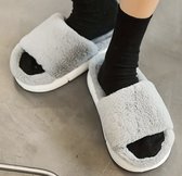 Cozys - Maat 40 - Lichtgrijs - Badslippers - Unisex - Antislip - Pantoffels - Slippers