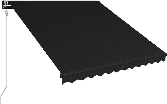 vidaXL Auvent vidaXL avec LED et capteur de vent 600x350 cm Anthracite
