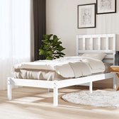 The Living Store Houten Bedframe - Geniet van een heerlijke nachtrust - meubilair - Afmeting- 205.5 x 96 x 100 cm - Ken- stevig en stabiel