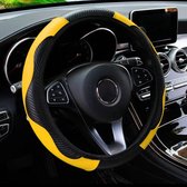COCHO® Auto Stuurhoes - Steering Covers Geschikt 37-38Cm Auto Decoratie Koolstofvezel Auto Accessoires - Carbon Fiber