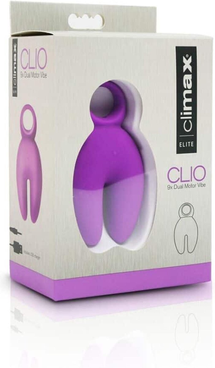 Goedkoopste Topco Elite - Clio Multifunctionele Dual Stimulator purple
