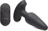XR Brands Laser Hart - Butt Plug met Afstandsbediening - Medium black
