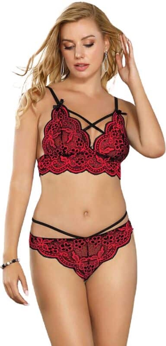 Goedkoopste SUBBLIME SETS | Subblime Two Pieces Set Lace Top And Panties S/M