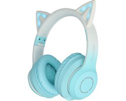 Cathy Kinder koptelefoon Bluetooth | Katoor LED Draadloos | turquoise