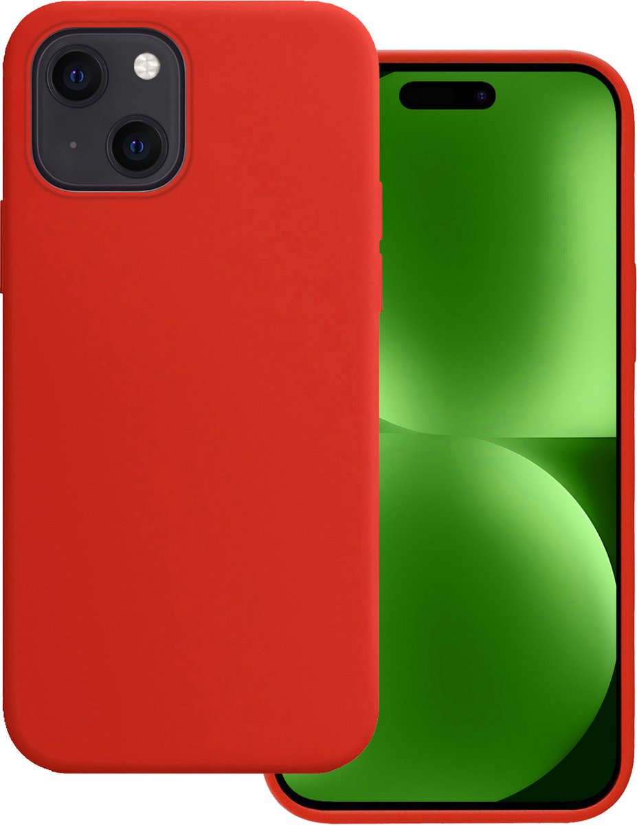 Hoesje Geschikt voor Apple iPhone 15 - Sterk & Shockproof - Hoes Cover - Siliconen Case - Rood