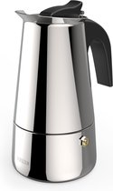 Xavax Machine à expresso en acier inoxydable pour 4 tasses, verseuse, avec induction, 200 ml