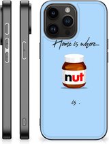 Leuk Hoesje Geschikt voor iPhone 15 Pro Max Smartphone Hoesje met Zwarte rand Nut Home