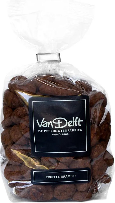 Foto: Van delft truffel tiramisu kruidnoten 250gr chocolade pepernoten