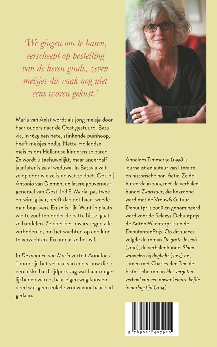 De mannen van Maria - back cover