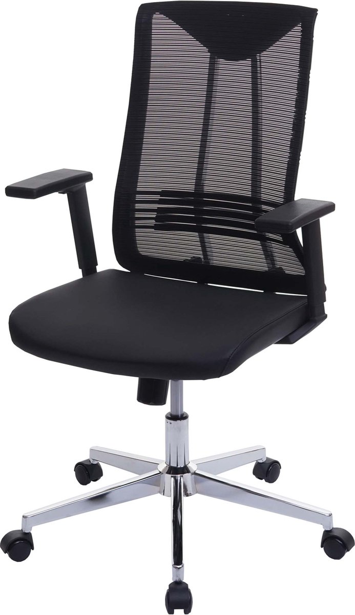 MCW Bureaustoel MCW-J53, bureaustoel bureaustoel, ergonomisch kunstleer ~ zwart