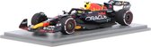 Het 1:43 Diecast-model van het Red Bull RB19 Team Oracle Red Bull Racing #11 van de Saoedi-Arabische GP van 2023. De rijder was Sergio Perez. De fabrikant van het schaalmodel is Spark. Dit model is alleen online verkrijgbaar
