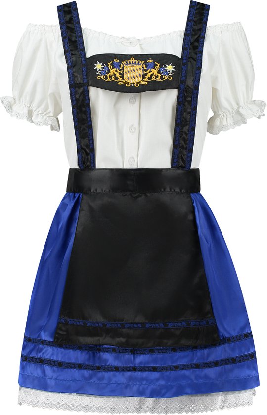 Dirndl jurk royal blauw