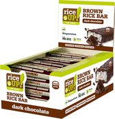 RiceUP - Brown Rice Bar - Donkere Chocolade - Glutenvrij - 20 stuks - Voordeelverpakking