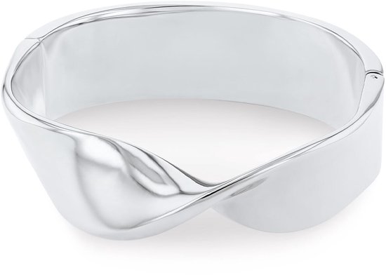 Calvin Klein CJ35000531 Dames Armband - Bangle - Sieraad - Staal - Zilver - 44 mm breed - 60 mm lang
