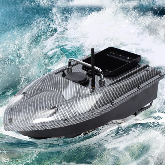 Bateau Appât Pêche Portée 500m Bateau Amorçeur Télécommandé Avec GPS - Portée 500m, Capacité 1,5kg - Idéal Pour Pêche En Lac Ou Rivière Bateau LED Pour Pêche Nocturne