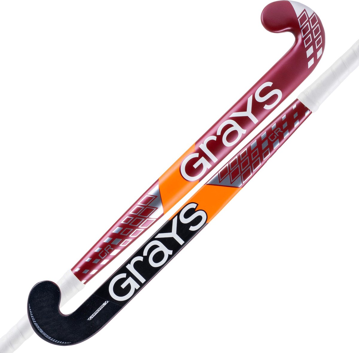 Grays composiet hockeystick GR7000 Jumbow Jun Stk Rood / Zilver - maat 34.0