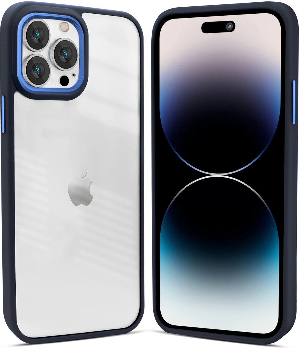 Coque iPhone X/ XS/10 Coque en Silicone Bleu Foncé - 4x Protection d'écran  iPhone X/