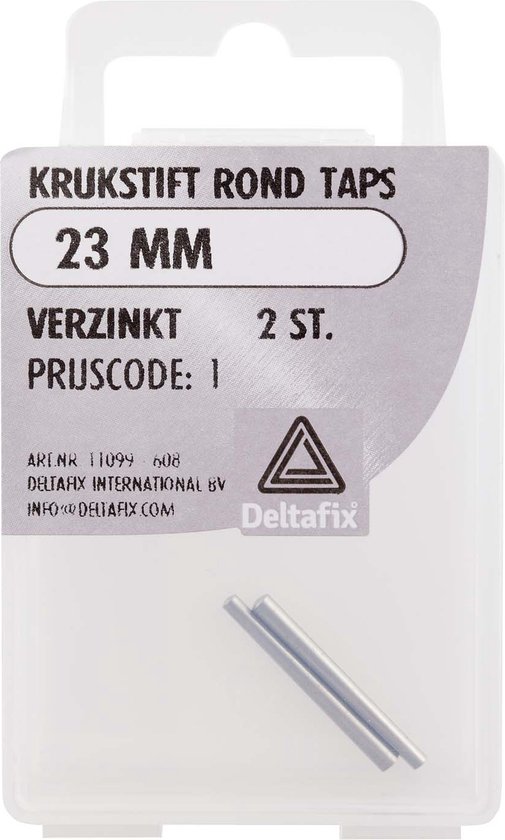 Foto: Deltafix krukstift rond taps verzinkt 23 mm 2 st 