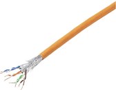 TRU COMPONENTS TC-11008828 Câble réseau CAT 7a S/FTP 4 x 2 x 0,26 mm² CPR-Dca certifié Oranje 305 m