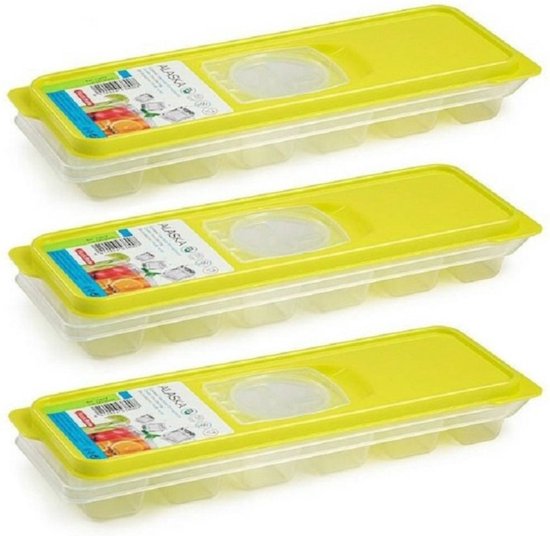 LessMo IJsblokjesvorm, van silicone, met deksel, LFGB LessMo IJsblokjesvorm, van silicone, met deksel, LFGB