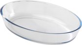 Chef Traiteur Ovenschaal van borosilicaat glas - ovaal - 0.75 Liter - 22 x 14 x 5 cm