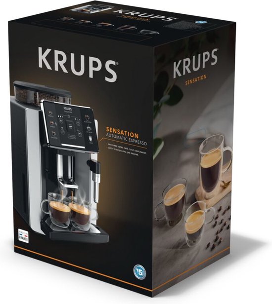 Krups Sensation C50 EA910B - Volautomatische espressomachine - Nachtzwart - Krups
