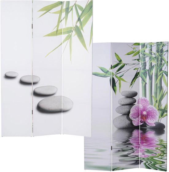 Paravent / cloison de séparation T234, 6 pans - motif Kho Samui 180x240cm