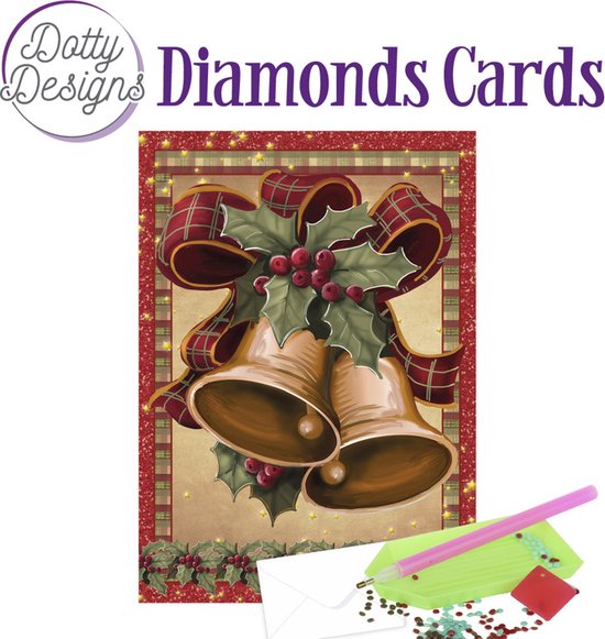 Set van 4 Dotty design diamond painting kerstkaarten ( set 16) | bol