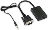 CHPN - VGA-naar-HDMI-Adapter - 1080P - Inclusief audio - HDMI kabel - Kabel - Zwart