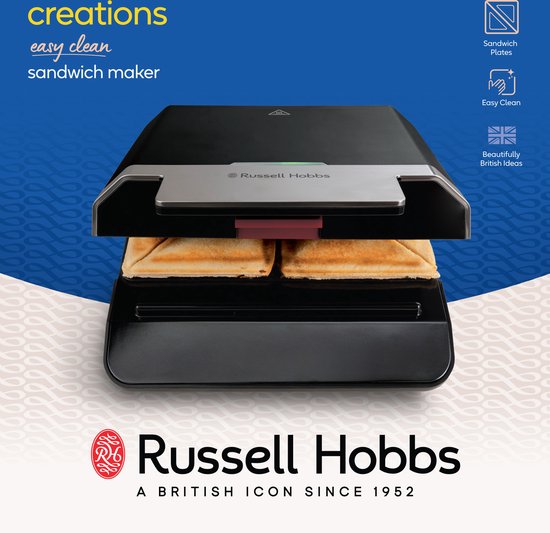 Accessoires & extra functies - Russell Hobbs 25158036001 - Russell Hobbs Creations Easy Clean Sandwich Maker - Tosti-apparaat - 26800-56