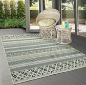 the carpet Machka - robuust buitentapijt, modern design, weerbestendig & UV-bestendig, voor balkon, terras en serre, ook geschikt voor keuken of eetkamer, palmboom, 140x200
