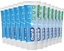 Oral-B Tandpasta 1-2-3 Frisse mint - 12 x 75 ml