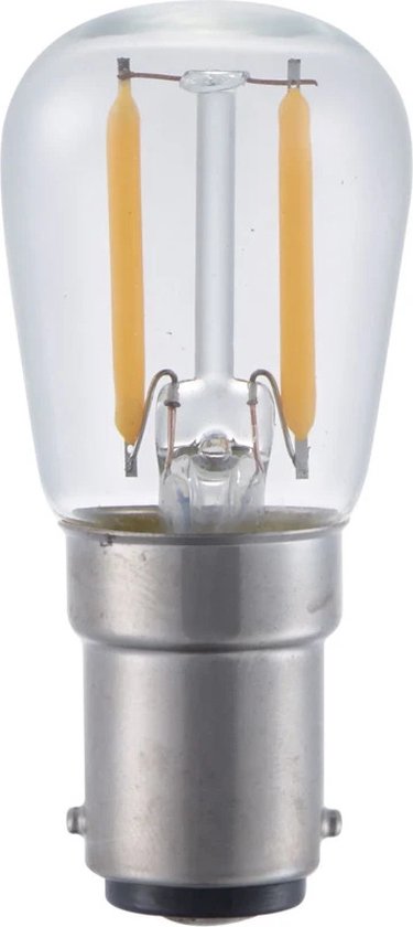 Lampe tube SPL Ba15d 1.5W Blanc chaud Extra Clair