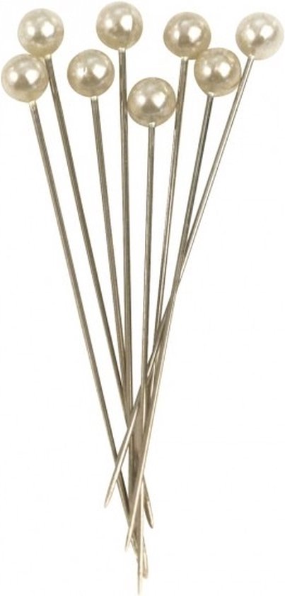 200 Stuks Lange Naalden Met Kop – 65 Mm – In 2 Opbergdozen – Ideaal Voor Dikke Stoffen, Quilten, Bloemstukken & Knutselen