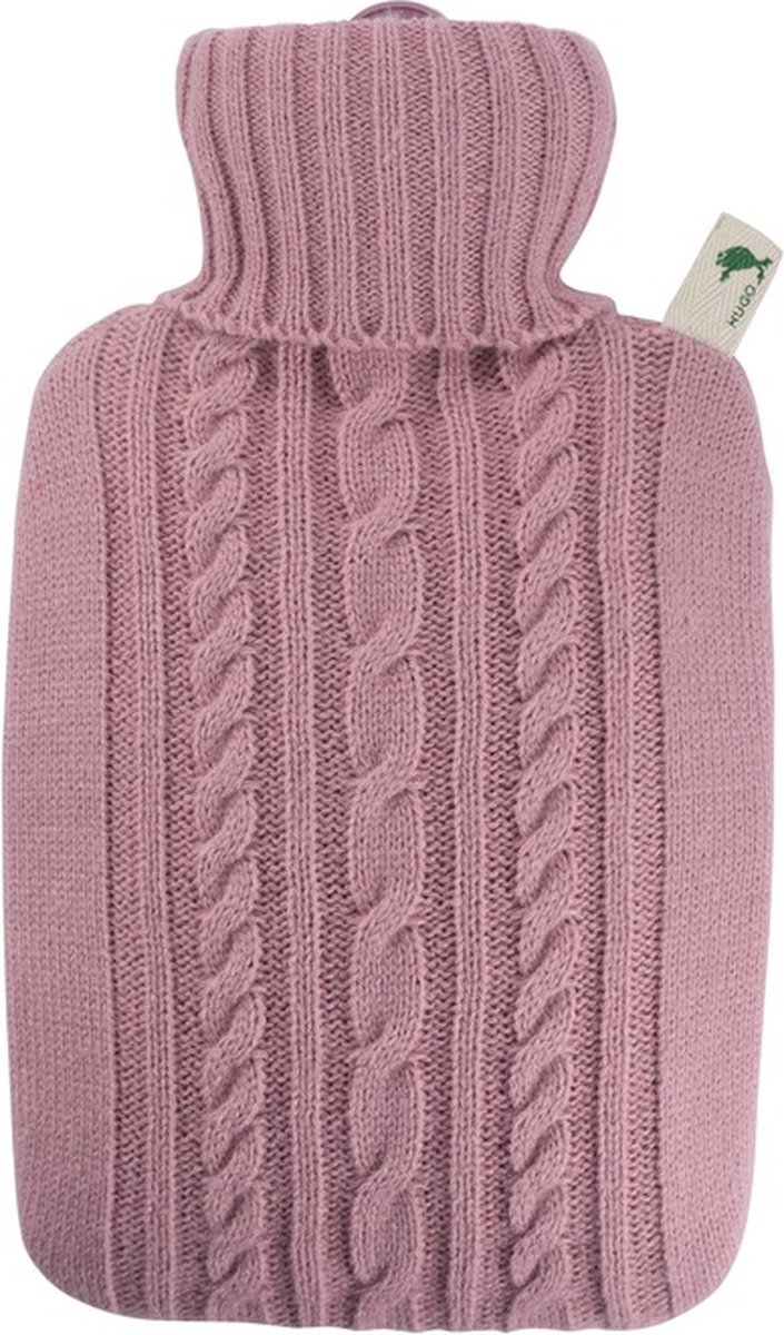 Goedkoopste Luxe warmwater kruik - gebreide hoes - roze - 1800 ml - Kruikenzak - Cadeau - Kinderen/Volwassenen