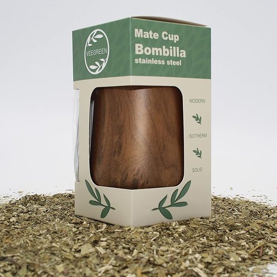 Veegreen Yerba Mate mokset, Argentinië, Kalebas + Bombilla-rietje +  Thermostype