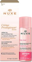 Nuxe Crème Prodigieuse Multi-Correction Gel Cream + Micellar Water - 40 ml - 50 ml (voor normale tot gemengde huid)