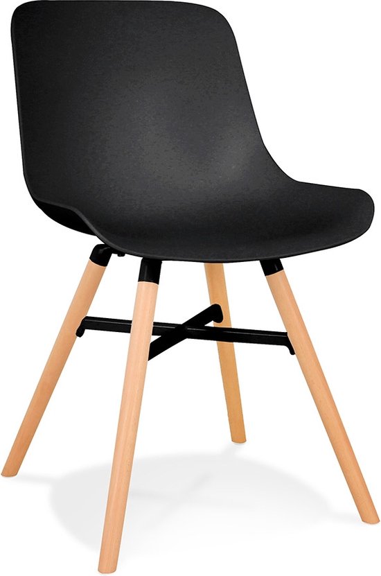 Alterego Zwarte design stoel 'GLADYS'
