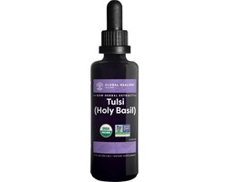 Foto: Tulsi holy basil 60ml global healing alcoholvrije kruidentinctuur biologisch