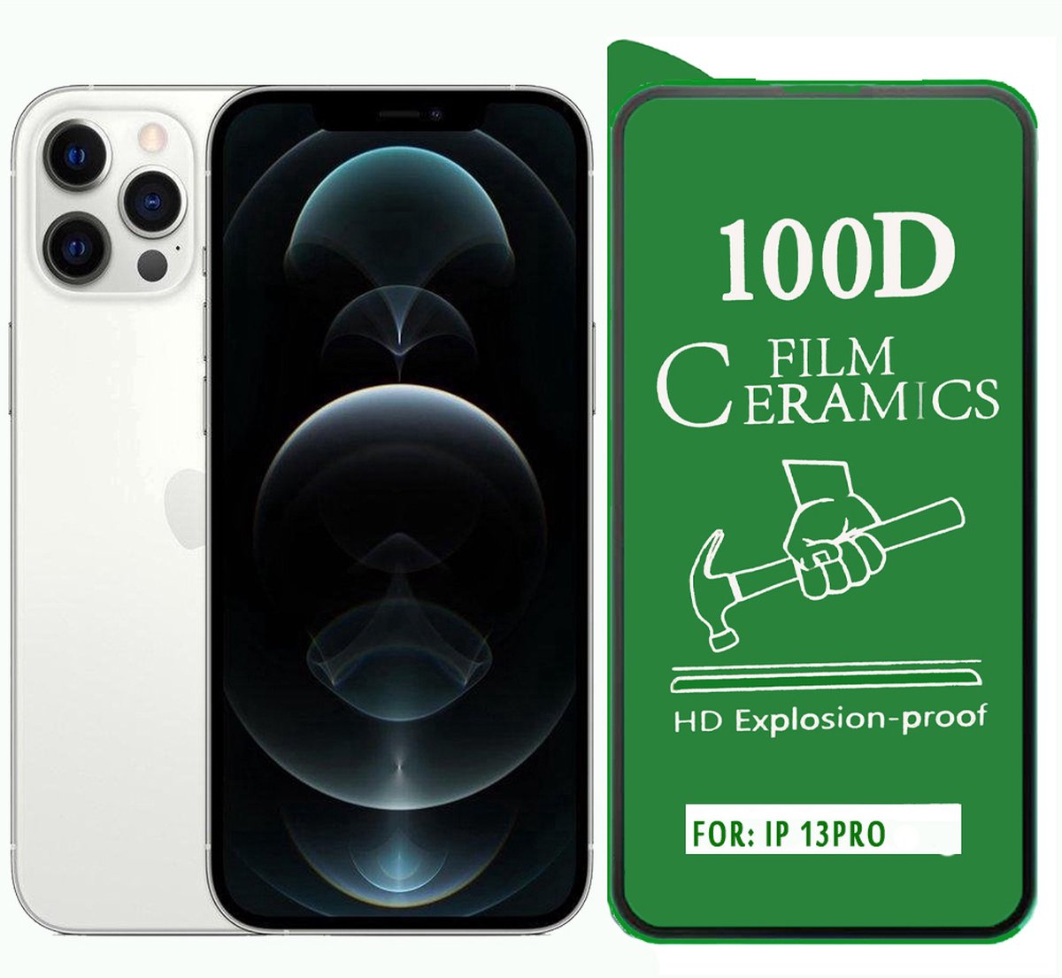 Apple iPhone 13 Screenprotector Folie Screenprotector HD 9H beschermfolie geschikt voor Apple iPhone 13- 2stuks