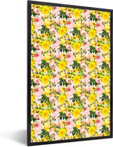 Fotolijst incl. Poster - Bloemen - Rozen - Lente - 40x60 cm - Posterlijst