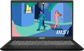 MSI Modern 15 B13M-274BE Laptop 39,6 cm (15.6") Full HD Intel® Core™ i5 i5-1335U 8 GB DDR4-SDRAM 512 GB SSD Wi-Fi 6 (802.11ax) Windows 11 Zwart