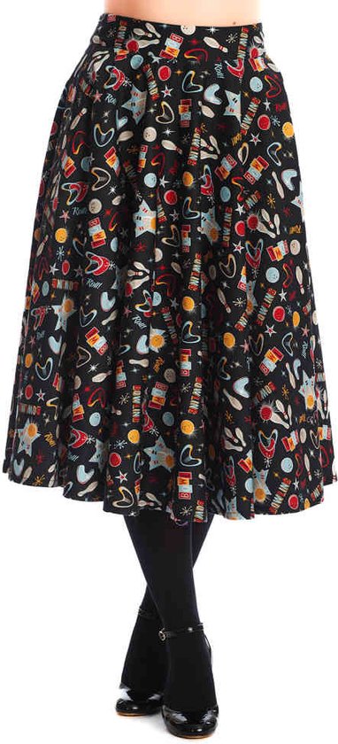 Banned Retro Baxtor Rok Zwart
