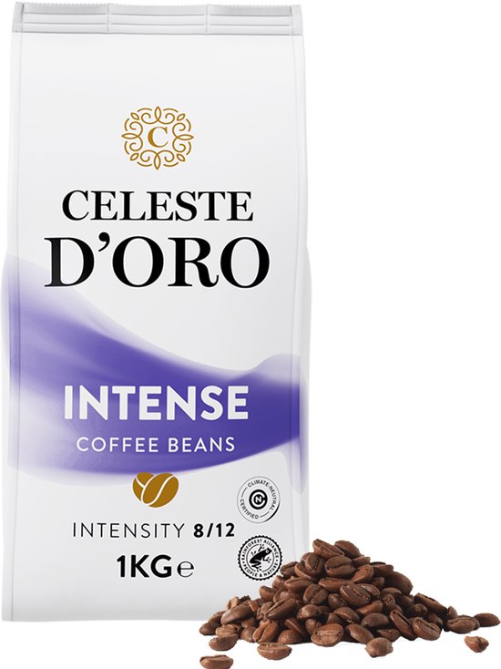 Celeste d’Oro - Finest Intense - Koffiebonen Arabica - Lungo Koffie - Voor Ieder Moment - Koffiebonen - 1kg