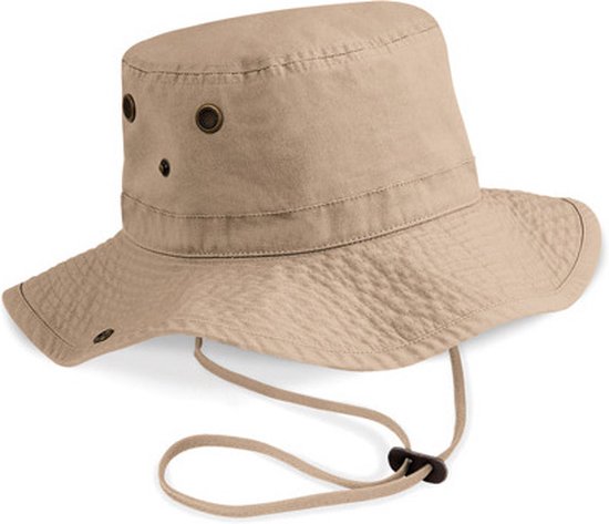 Chapeau Outback - Chapeau bucket - Chapeau de pêcheur - Safari - Femme et homme - Beige