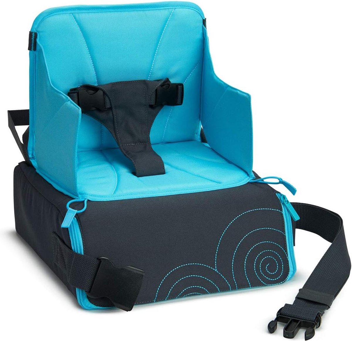 Travel booster seat store for chair